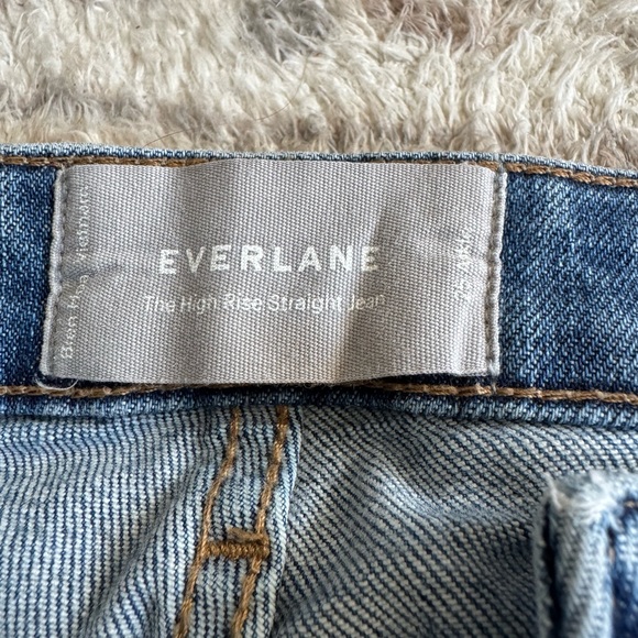 Everlane Light Blue High-Rise Jeans - Picture 2 of 6